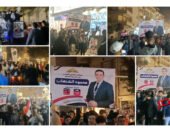 مسيرة تأييد ضخمة للمهندس محمود الشنهاب بشوارع المحلة الكبرى