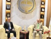 “عزب”يستقبل عضو مجلس الشيوخ ورئيس مجلس أمناء مدينة السادات لبحث سبل التعاون المشترك