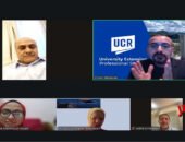 جامعة القاهرة الجديدة التكنولوجية تعقد اجتماعاً مع جامعة كاليفورنيا ريفر سايد لبحث سبل التعاون عبر الانترنت