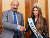 تكريم ملكة جمال مصر للبيئة والسياحة في روتاري تقديرا لدورها المجتمعي