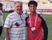 «عمر حسين» لاعب مصارعة منتخب مصر والمشروع القومى بكفر الشيخ خامس بطولة العالم فى تركيا