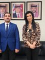 المستشارة وفاء جريس و«عابر القارات» عبدالوهاب الحلوي في لقاء اقتصادي بسفارة المملكة الأردنية الهاشمية