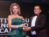 تكريم النجمة السورية سوزان نجم الدين فى مهرجان الفرنكوفونية وظهورها بأطلالة ساحرة